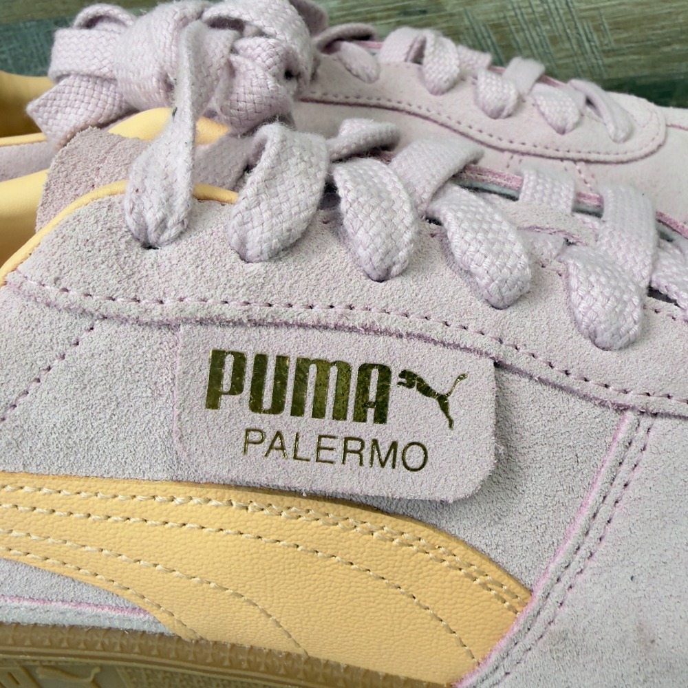 Puma Palermo Mens Size 10 Sneakers Suede Terrace Shoes Orchid Melon 396463-06 - Picture 3 of 10